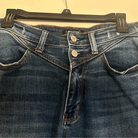 Judy Blue Ankle Cropped Blue Jeans in vintage “Lawman” jean style - Picture 4 of 10